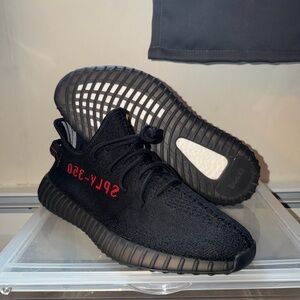 Authentic Adidas Yeezy Boost 350 - Carbon Black Red